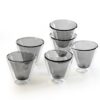 double glass, arabic coffee cups, grey,inner layer