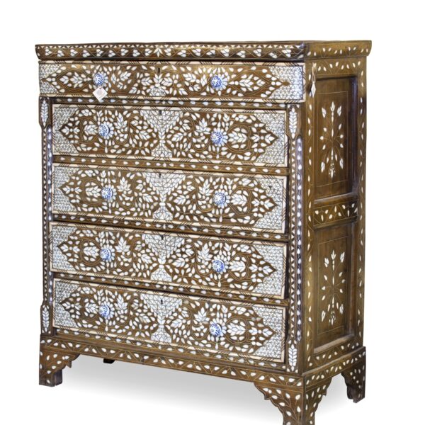 Wood, mother of pearl, chest, drawer ,arabianhomedecor