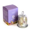 Candle in a glass bell jar with a cover, filled with an ocean breeze scent candle. The bell jar is adorned with shells and an Arabic verse from the poet Hafiz Ibrahim asking about his sea shells: أنا البحر فى أحشائه الدر كامن..فهل سألوا الغواص عن صدفاتى؟! Empty أنا البحر فى أحشائه الدر كامن..فهل سألوا الغواص عن صدفاتى؟!