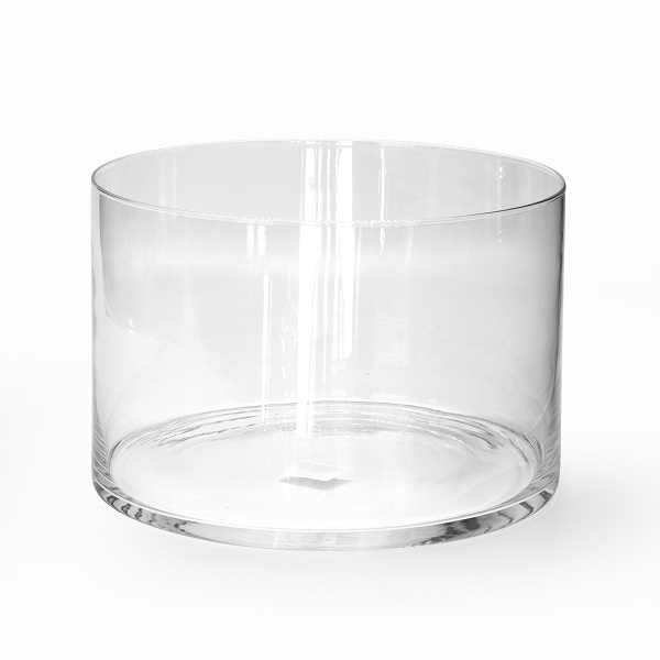 Large Clear Glass Cilindri Vase