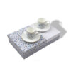 Premium Porcelain Coffee Cups Rabee' Navy & Gold Set of 6