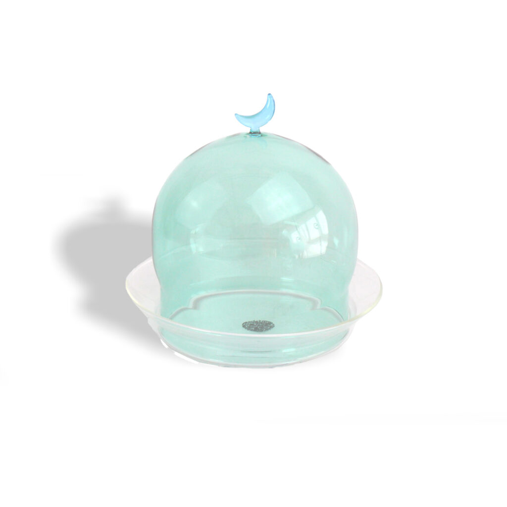 Glass Dome Noor Green and Blue