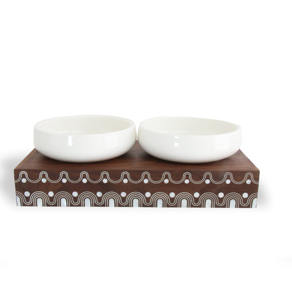 ServingPlatters,Luxury,Janbiyeh,Stand,8inch,Porcelain,Deep,Bowl