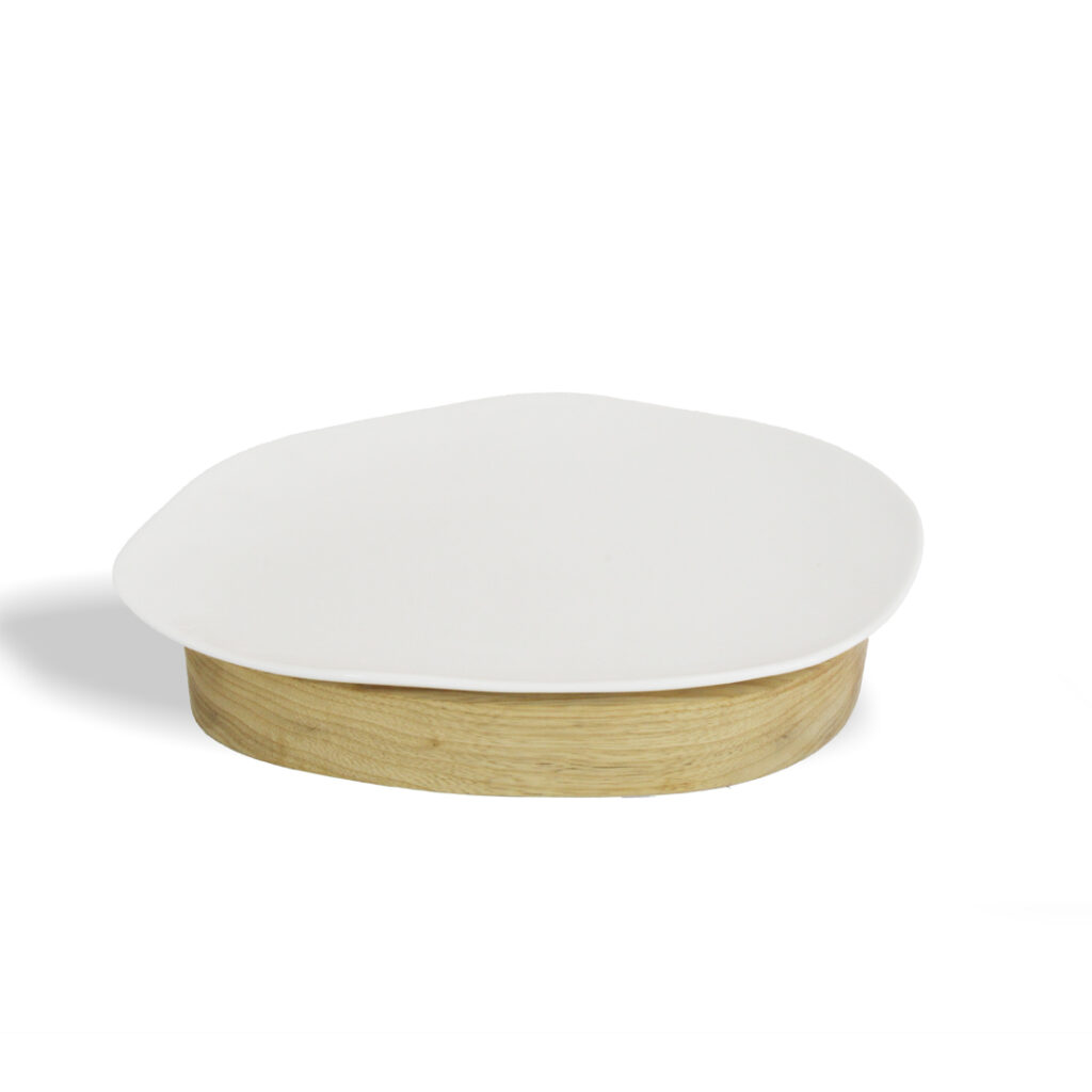 Anees,Wood,Stand,Porcelain,Egg,Shape,Plate,stand,servingplates,