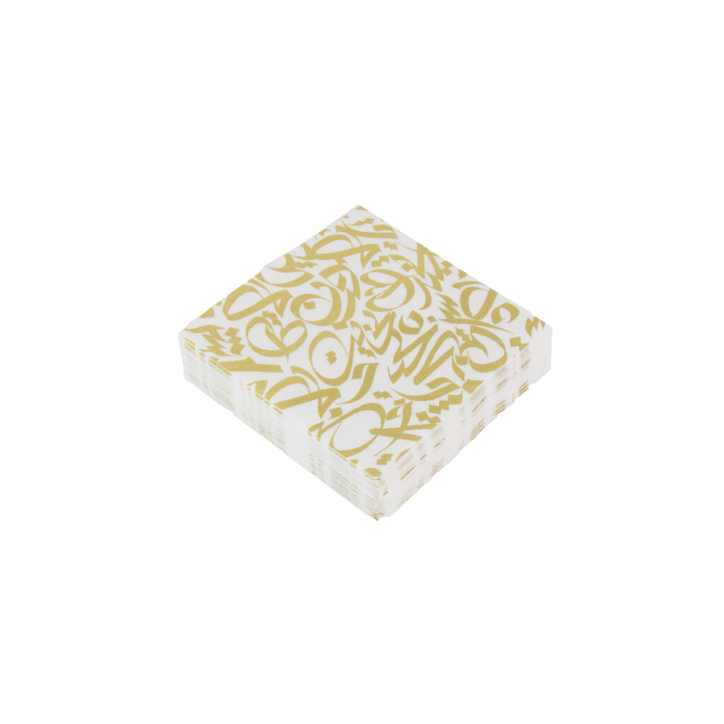 gold napkins