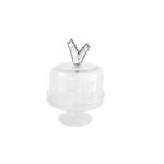 Glass Sanabel Cake Stand with Cover-Small
