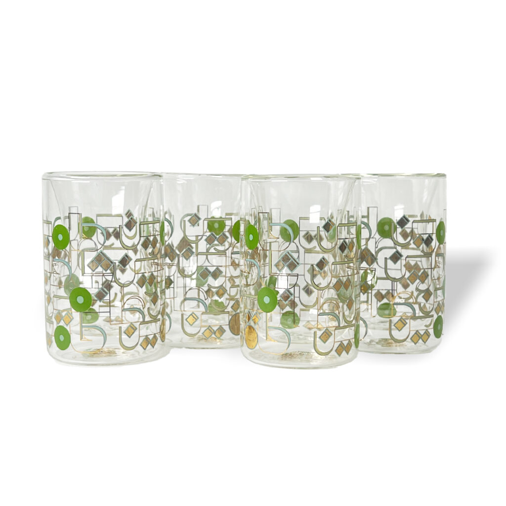 Shakireen Double Glass Cups Set of 4