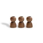 Sadiq Candle Holder Walnut Circle-Set of 3