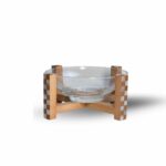 Naseej Maple Stand with Glass Bowl-Small