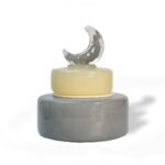 Glass Safa Minaret Charcoal -2pcs