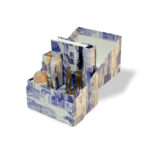 Cardboard Quran Box with City Design in Blue-PC