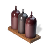 Qirmez Leather Tray Camel Color For 3