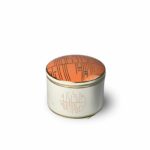Halwa Ceramic Box Calligraphy Orange