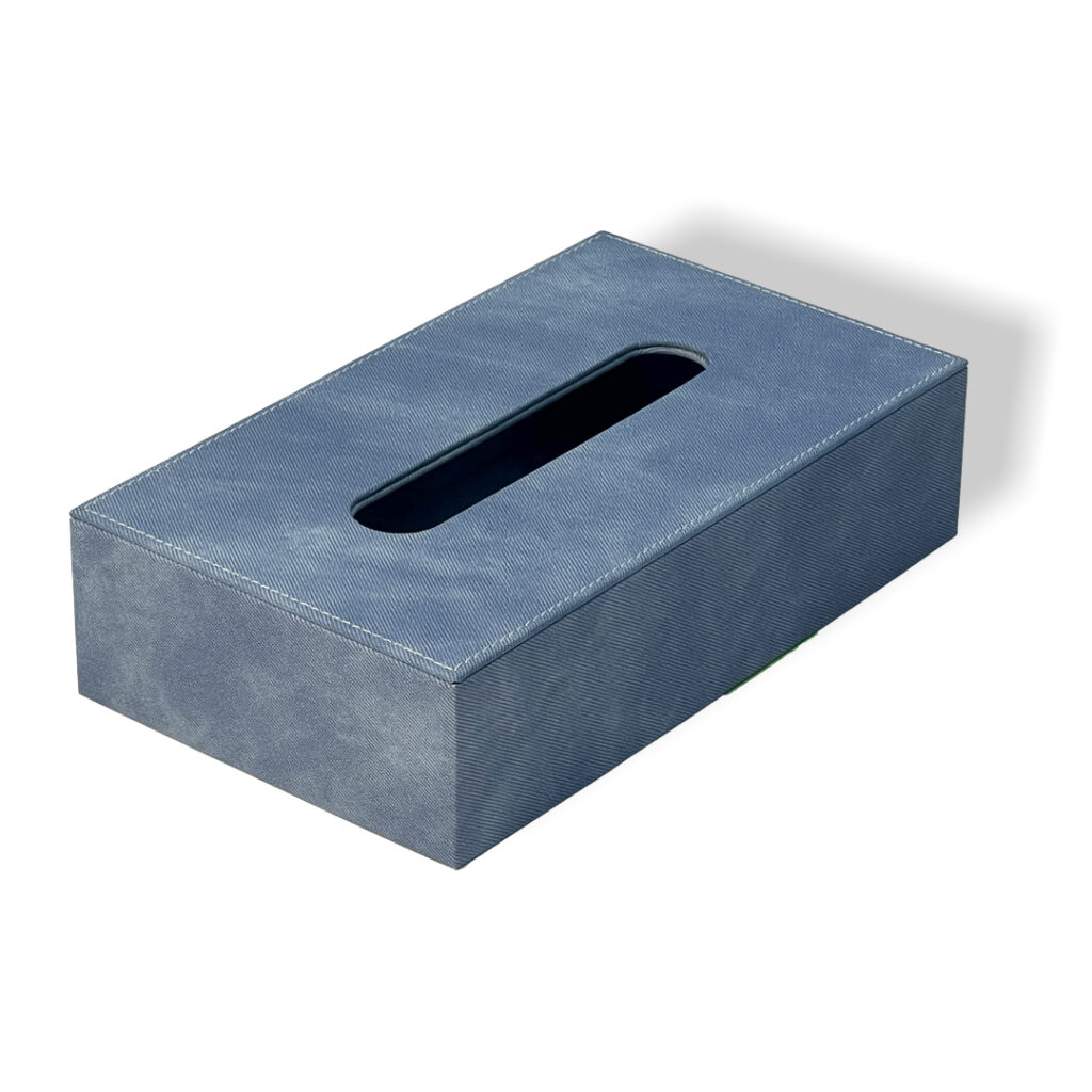 Premium leather Tissue Box Jeans with modern rectangular design