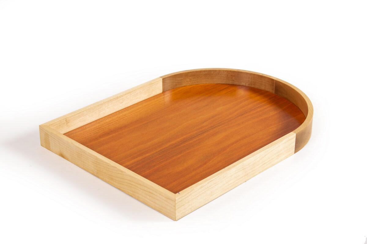 alt="orange wooden tray"