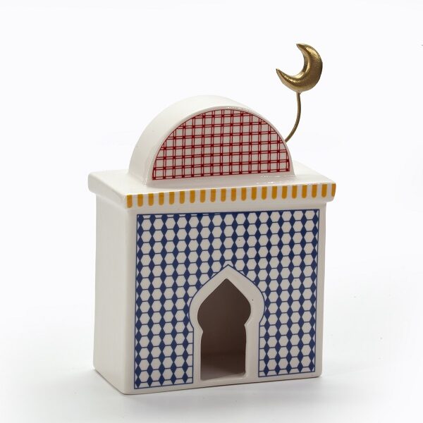 alt="multi coloured ceramic mosque"