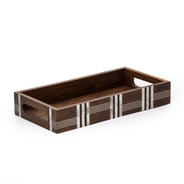 alt="brown natural wood tray"