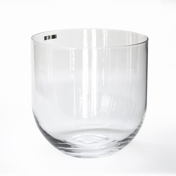 alt="medium u shape u-shape glass clear vase"