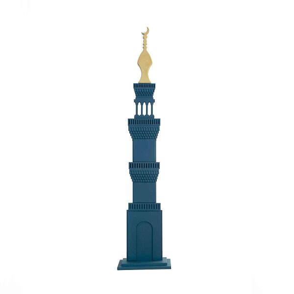 alt="wooden minaret navy"
