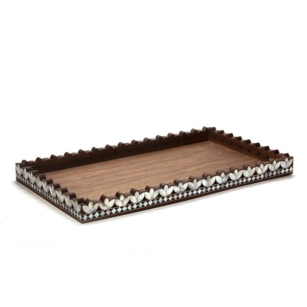 alt="wood and mother of pearl tray"