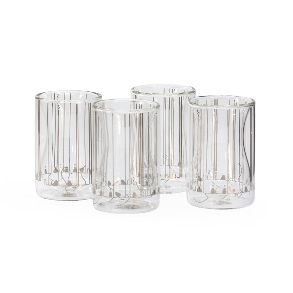 Double Walled Glasses | Introducing the Kareem Platinum Calligraphy Cups Set from Decoration One