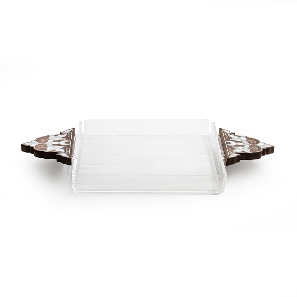 alt="plexi tray with mother of pearl handles"
