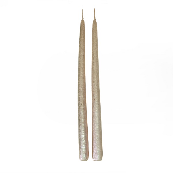 alt="stick candle in metallic pearl colour"