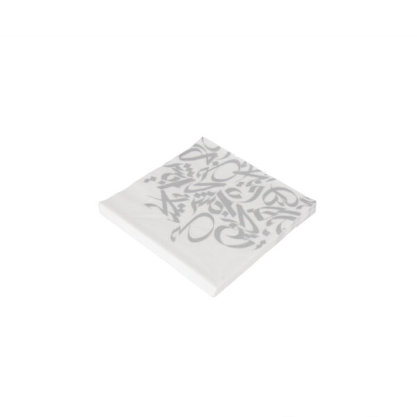 Paper Napkin Calligraphy Silver