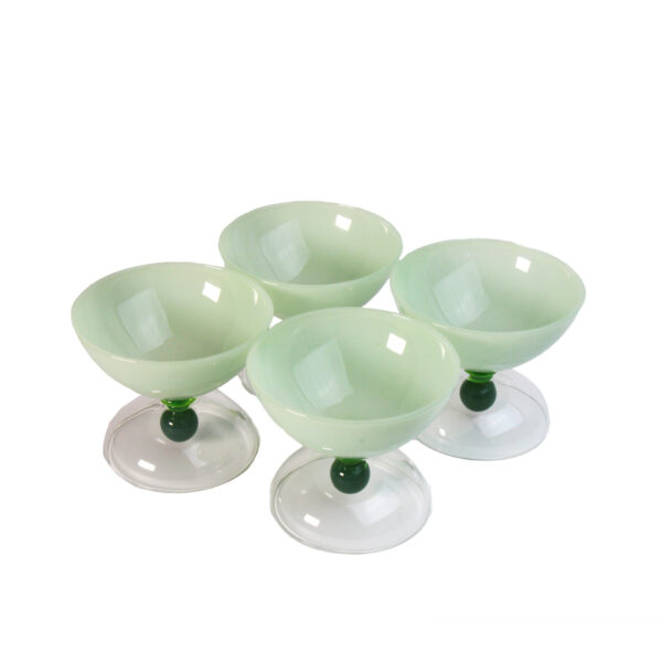 Exclusivity in Glass Bowls: Elevate Your Dining Experience with the Jade Green Mashrabiyeh Collection - Set of 4